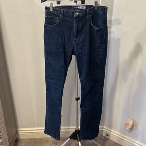 Men's Carhartt Rugged Flex Slim Fit 5 pocket 31 x 32 Dark Blue Denim Jeans